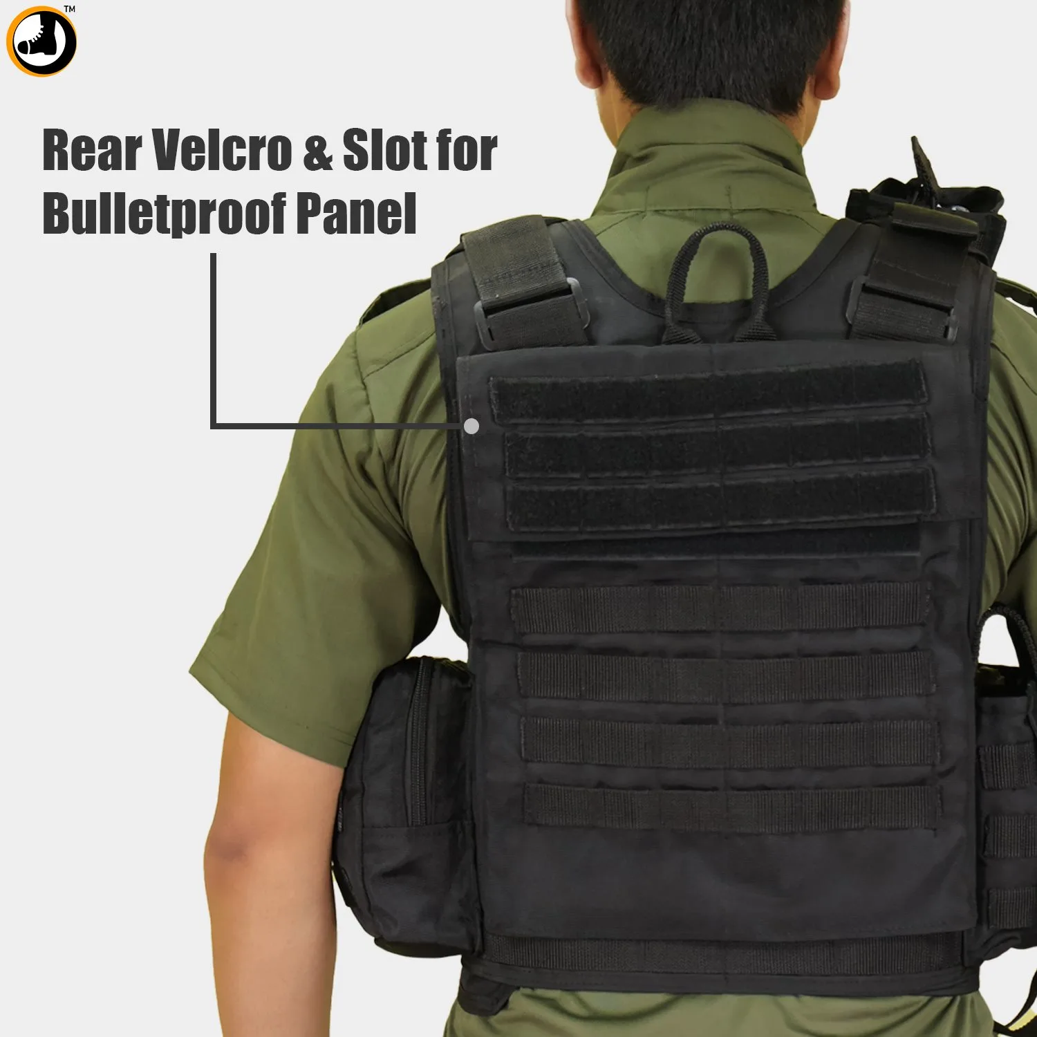 Black Tactical Utility Vest with Shoulder Pouch – Premium Quality - Image 5