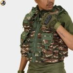 CRPF Tactical Combat Vest with Bulletproof Panel Slot – Digital Camo - Image 2
