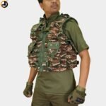 CRPF Tactical Combat Vest with Bulletproof Panel Slot – Digital Camo