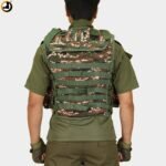 CRPF Tactical Combat Vest with Bulletproof Panel Slot – Digital Camo - Image 3