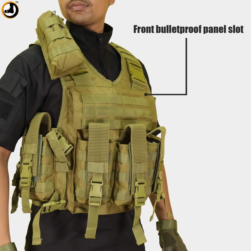 OG Tactical Utility Vest with Shoulder Pouch – Premium Quality - Image 4