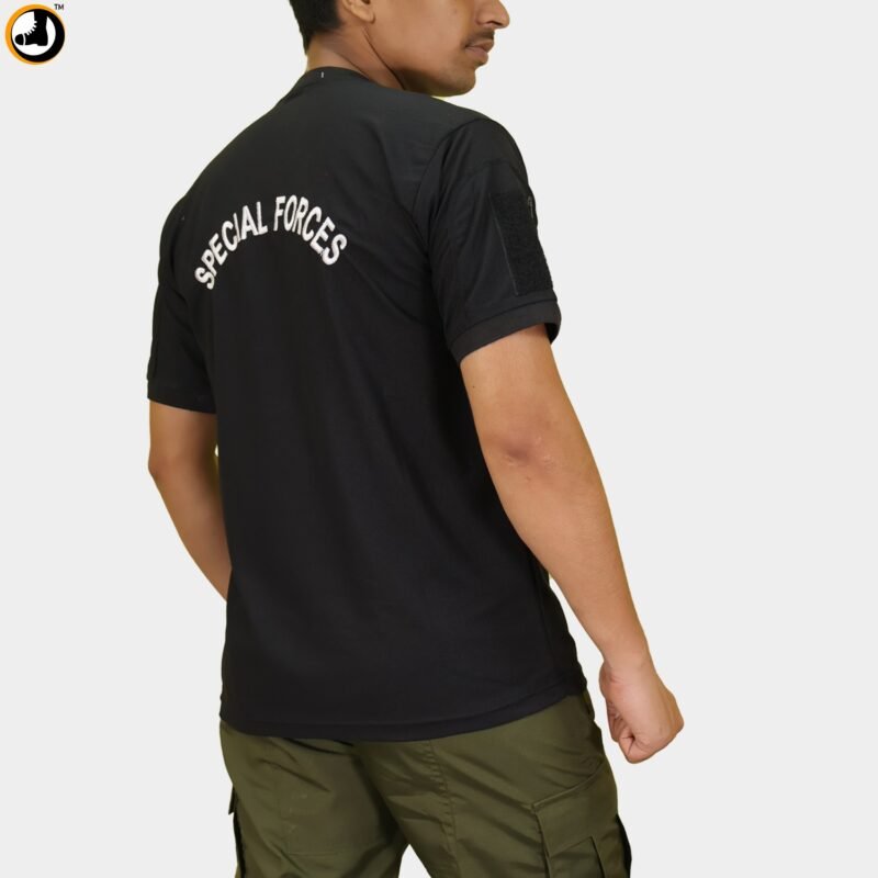 Special Forces Army Light T-Shirt with Balidan Logo – Black - Image 5