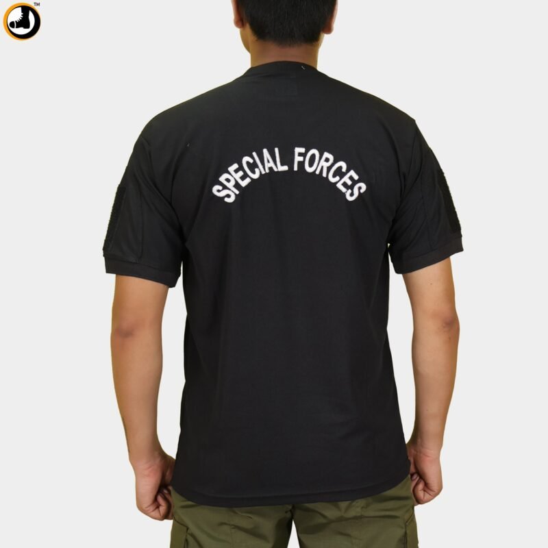 Special Forces Army Light T-Shirt with Balidan Logo – Black - Image 4