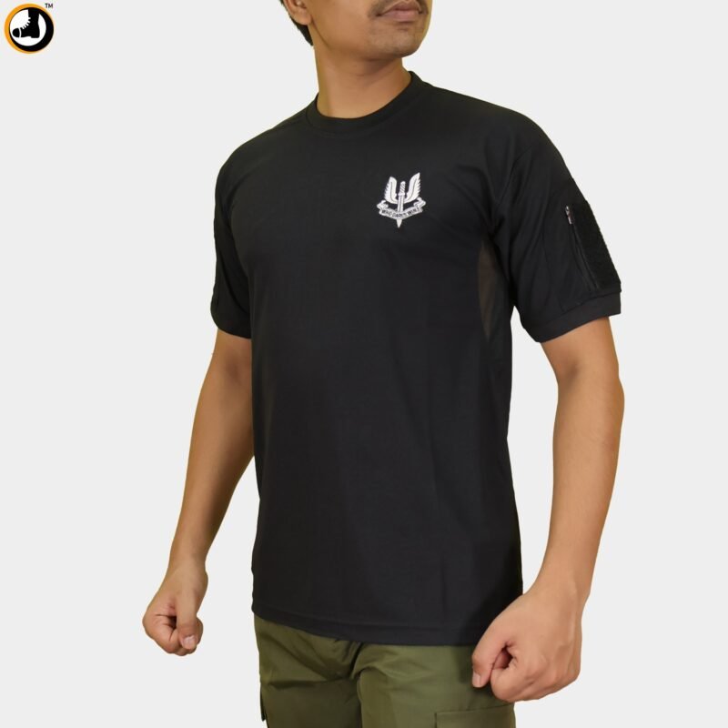Special Forces Army Light T-Shirt with Balidan Logo – Black - Image 2
