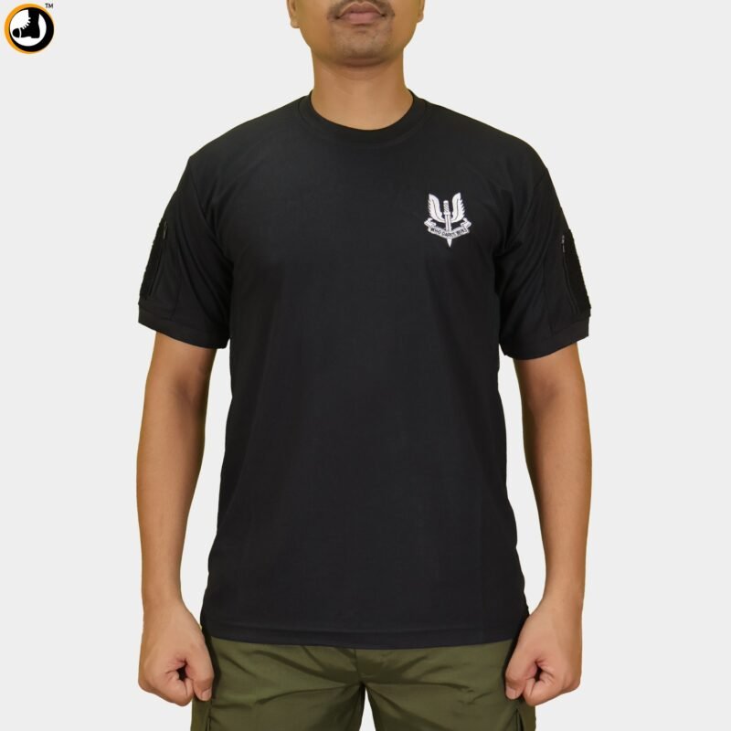 Special Forces Army Light T-Shirt with Balidan Logo – Black - Image 3