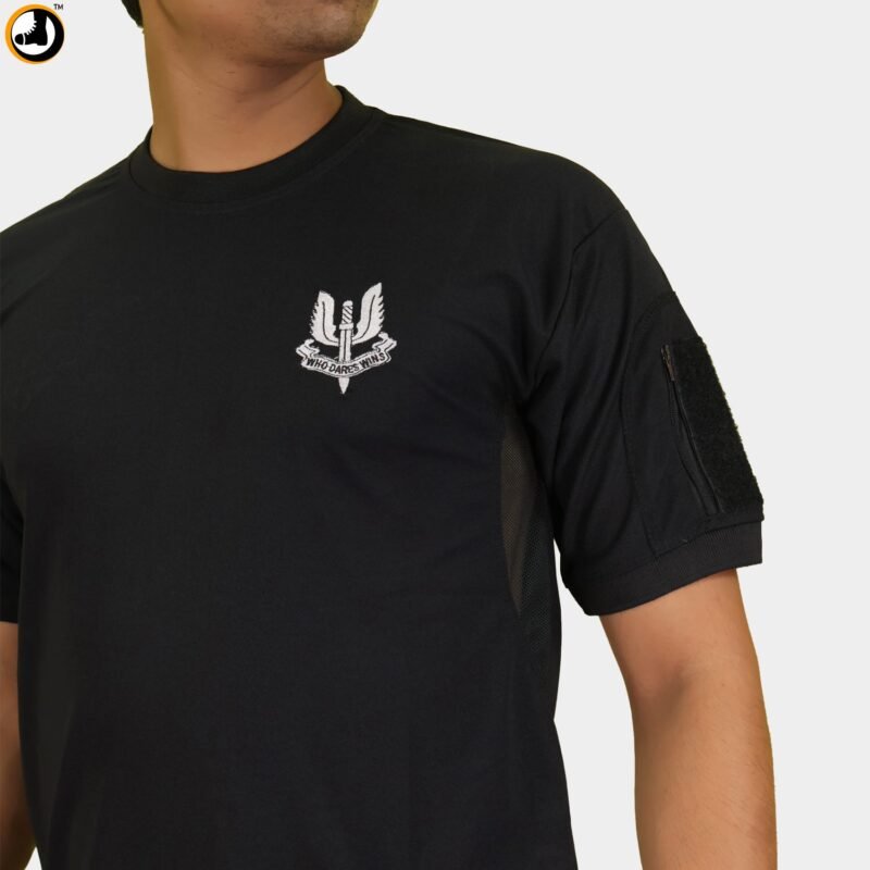 Special Forces Army Light T-Shirt with Balidan Logo – Black - Image 7