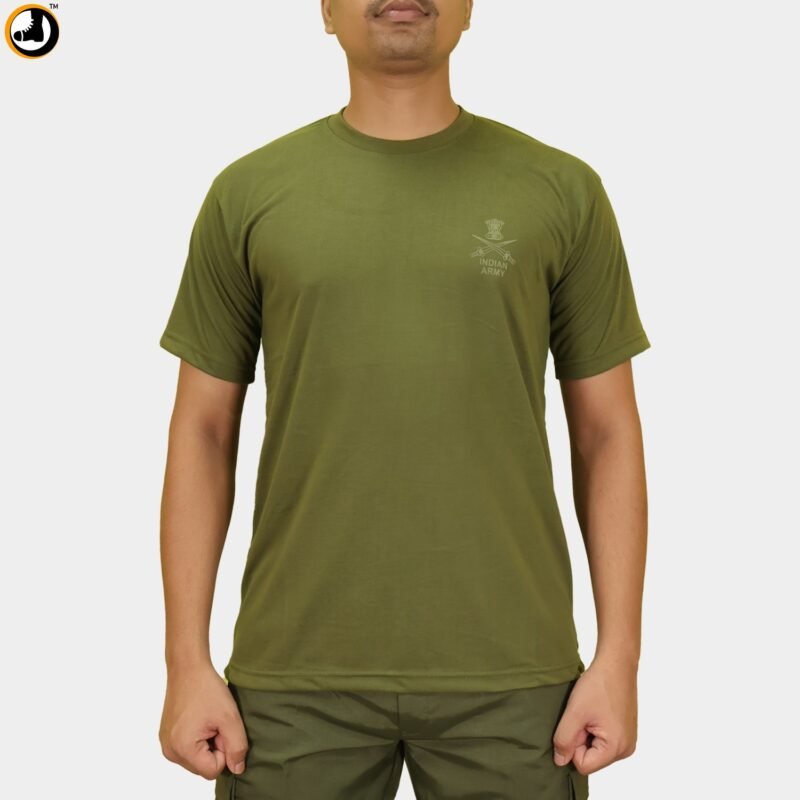 Indian Army New Pattern T-Shirt (with IA 3D logo) - Image 3