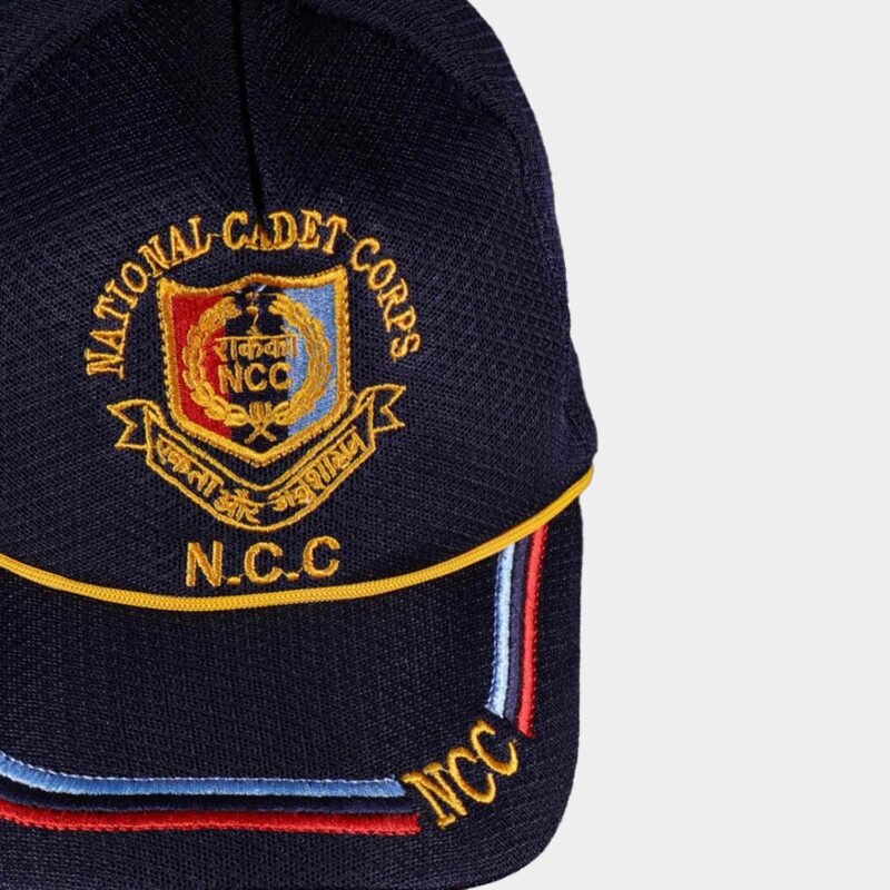 NCC Cap – National Cadet Corps Embroidered P-Cap - Image 5
