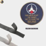 Indian Air Force Hit the Target Round Rubber Patch | Velcro Back - Image 2