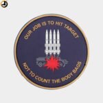Indian Air Force Rubber Patch – Target Hit Quote | Velcro Back