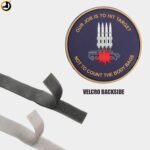 Indian Air Force Rubber Patch – Target Hit Quote | Velcro Back - Image 2