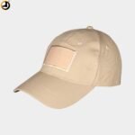 Tactical Sand Beige Cap with Velcro Patch Panel