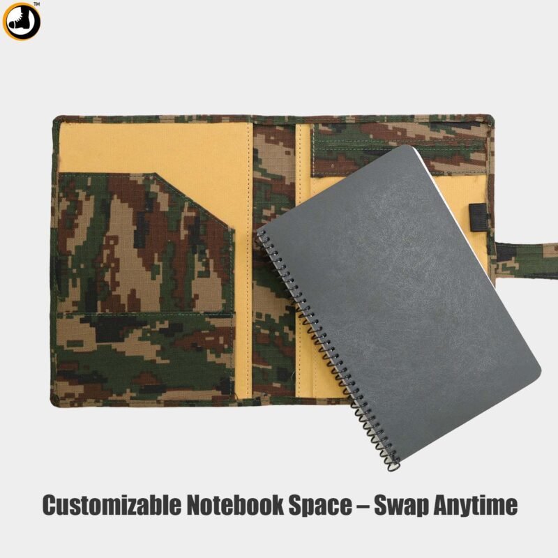 Army Digital Camo Tactical Diary with Smartphone Pocket - Image 5