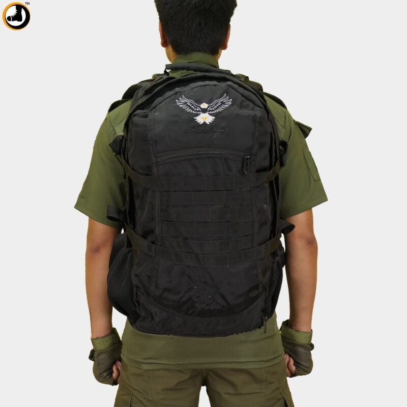 Eagle Tactical Bag (Black) with Utility Pocket - Image 3