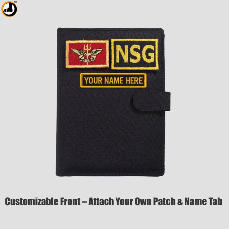 Black Tactical Diary with Removable Inner Notebook (Size - 24cm X 18cm) - Image 6