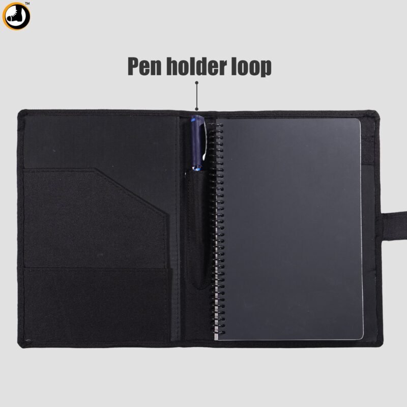 Black Tactical Diary with Removable Inner Notebook (Size - 24cm X 18cm) - Image 5