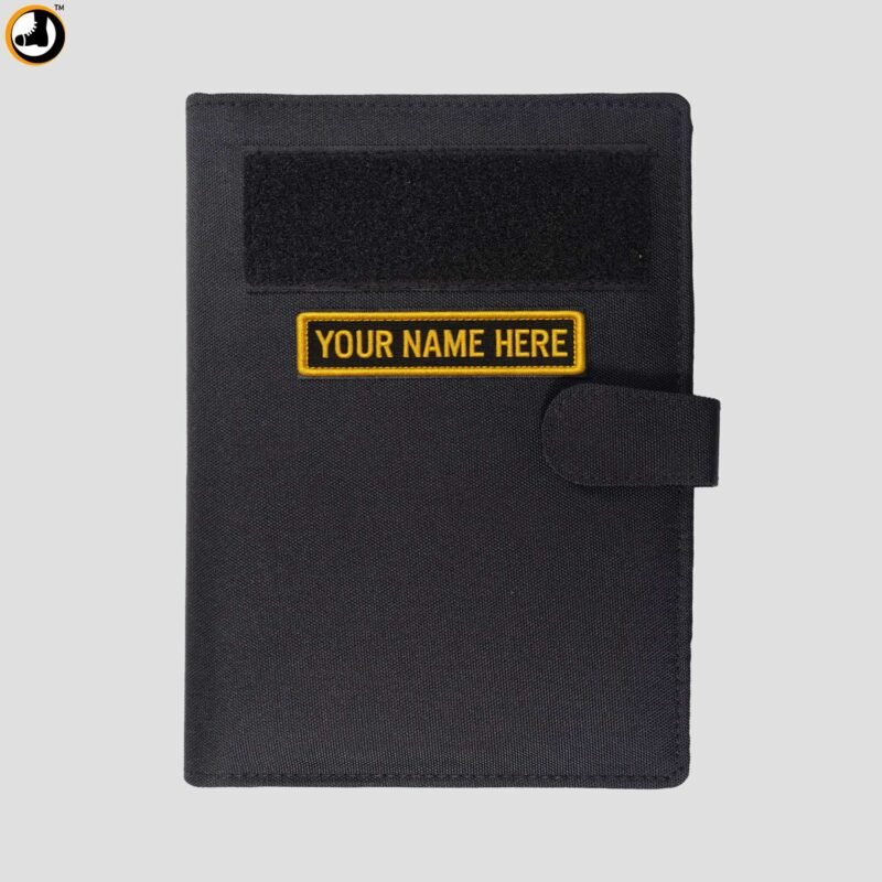 Black Tactical Diary with Removable Inner Notebook (Size - 24cm X 18cm)