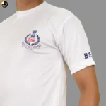 White BSF Logo T-Shirt with Border Security Force Print - Image 6