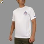 White BSF Logo T-Shirt with Border Security Force Print