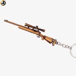 AWM Sniper Rifle Keychain – Metallic Gun Keyring
