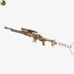 Bronze Dragunov Sniper Rifle Keychain – Metallic Gun Keyring