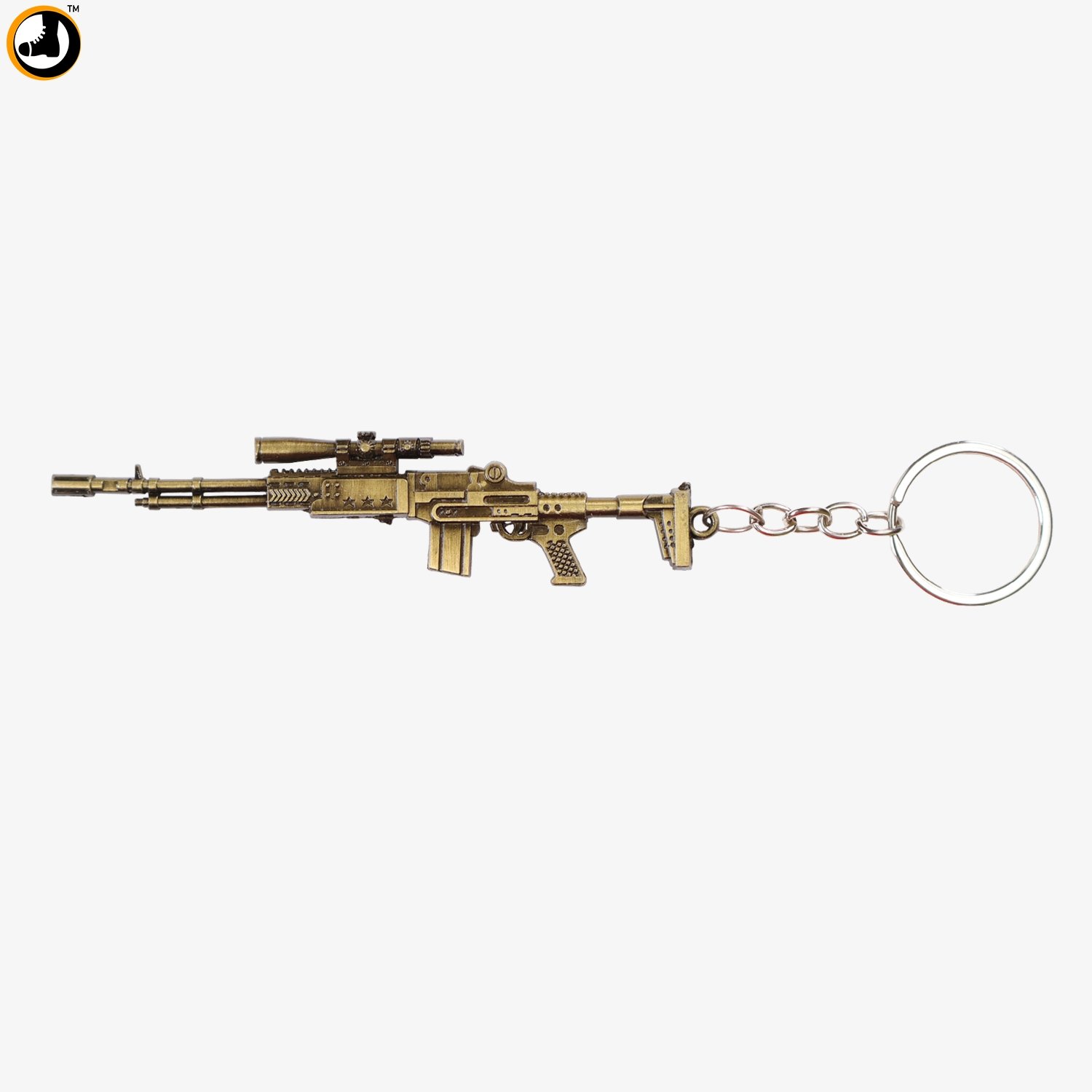 Bronze Dragunov Sniper Rifle Keychain 2 Bronze Dragunov Sniper Rifle Keychain – Metallic Gun Keyring - Image 2