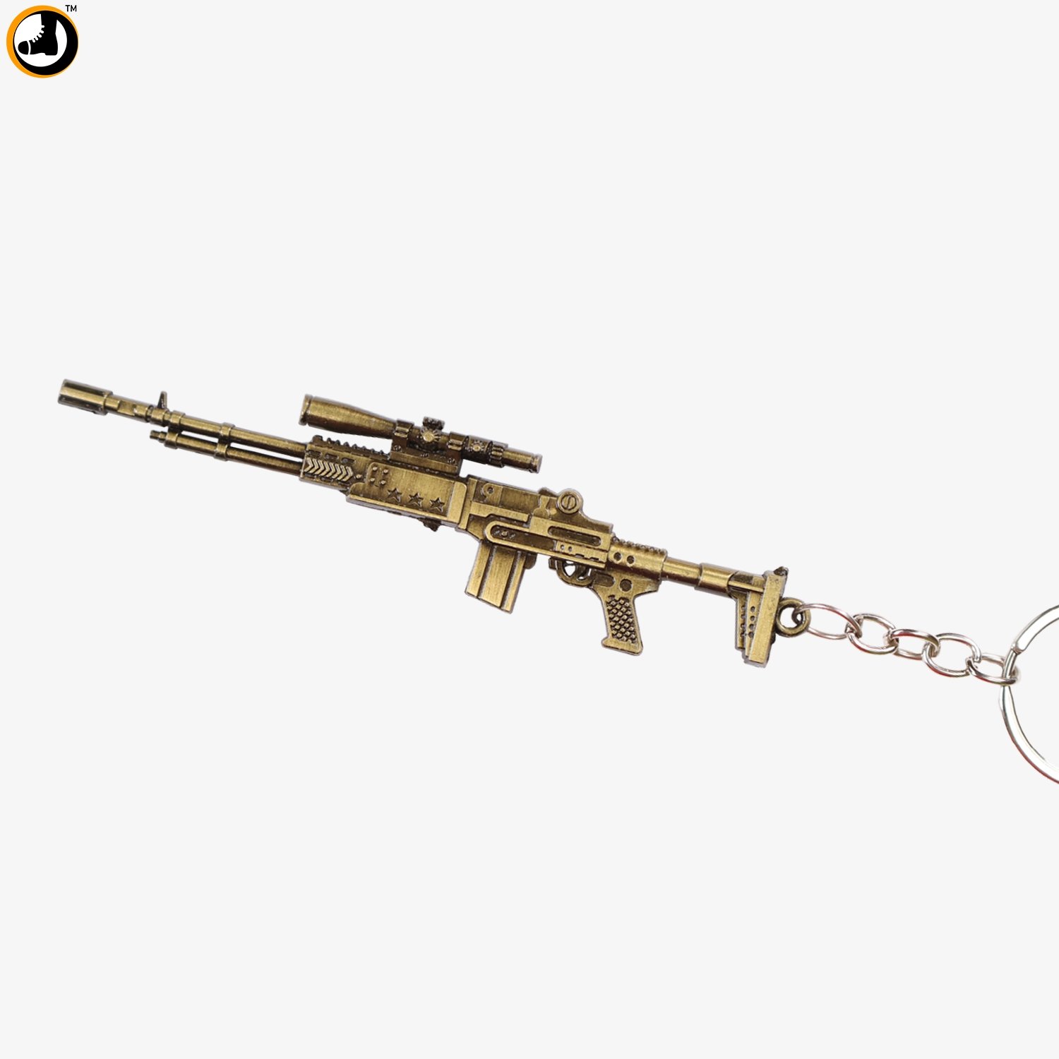 Bronze Dragunov Sniper Rifle Keychain Bronze Dragunov Sniper Rifle Keychain – Metallic Gun Keyring - Image 1