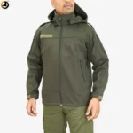 Tactical Army Green Fleece-Lined Softshell Jacket - Image 2
