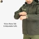 Tactical Army Green Fleece-Lined Softshell Jacket - Image 10