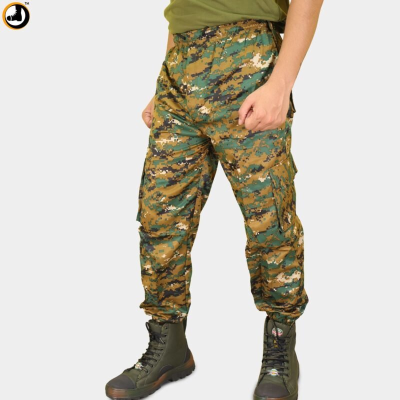 Cobra Print Army Tactical Combat Lower – Multi Pocket with Elastic Waist & Drawstring
