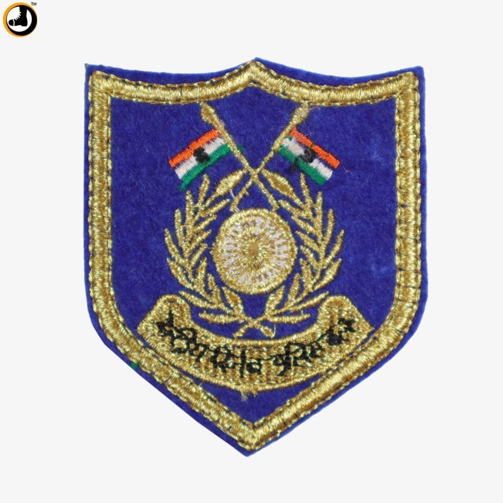 CRPF Chest Badge Embroidered – Uniform Insignia