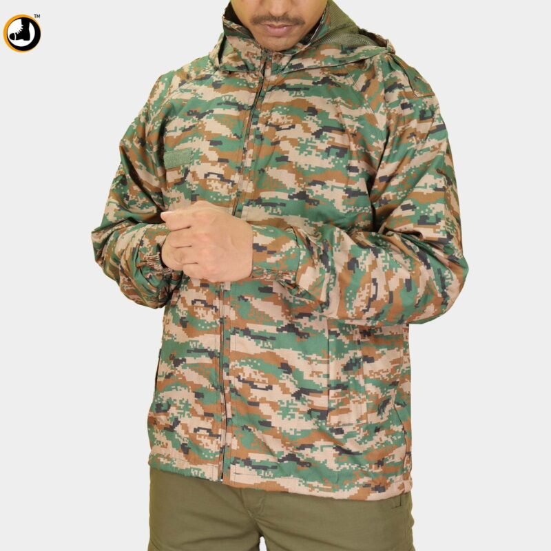 Digital Camo Army windcheater Jacket - Image 4