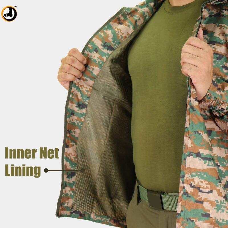 Digital Camo Army windcheater Jacket - Image 6