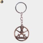 Indian Army Emblem Keychain (Bronze)