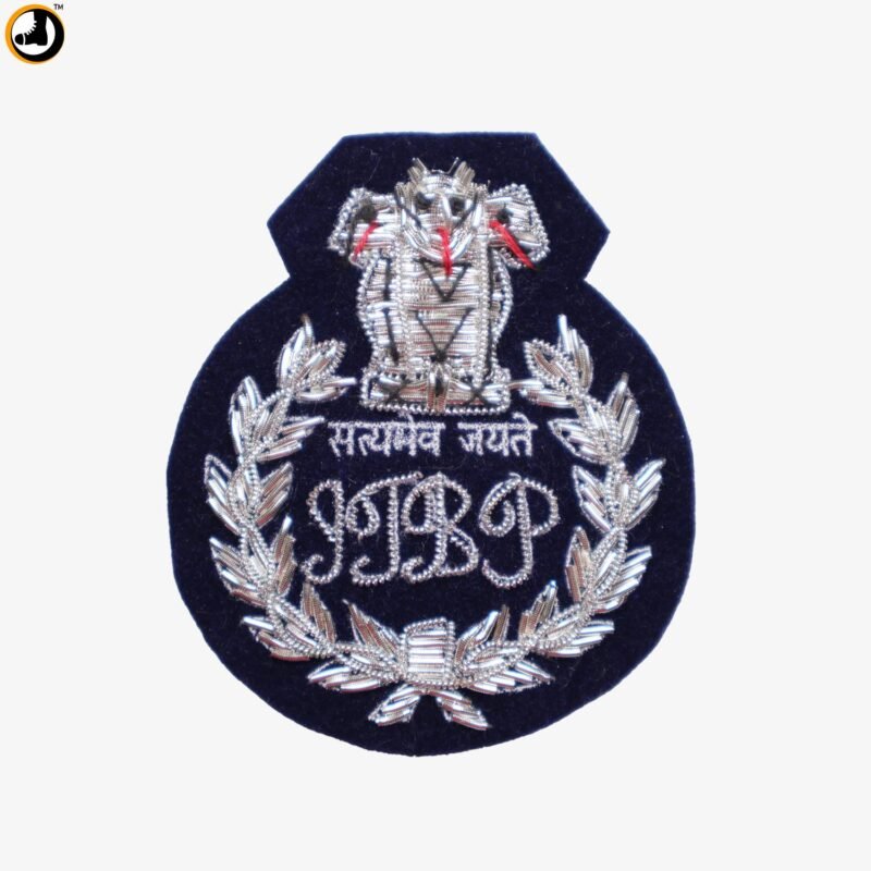 ITBP Officers Cap Badge – Zari Embroidery
