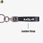 Leather Strap Keychain with Vehicle Brand Logo - Image 7