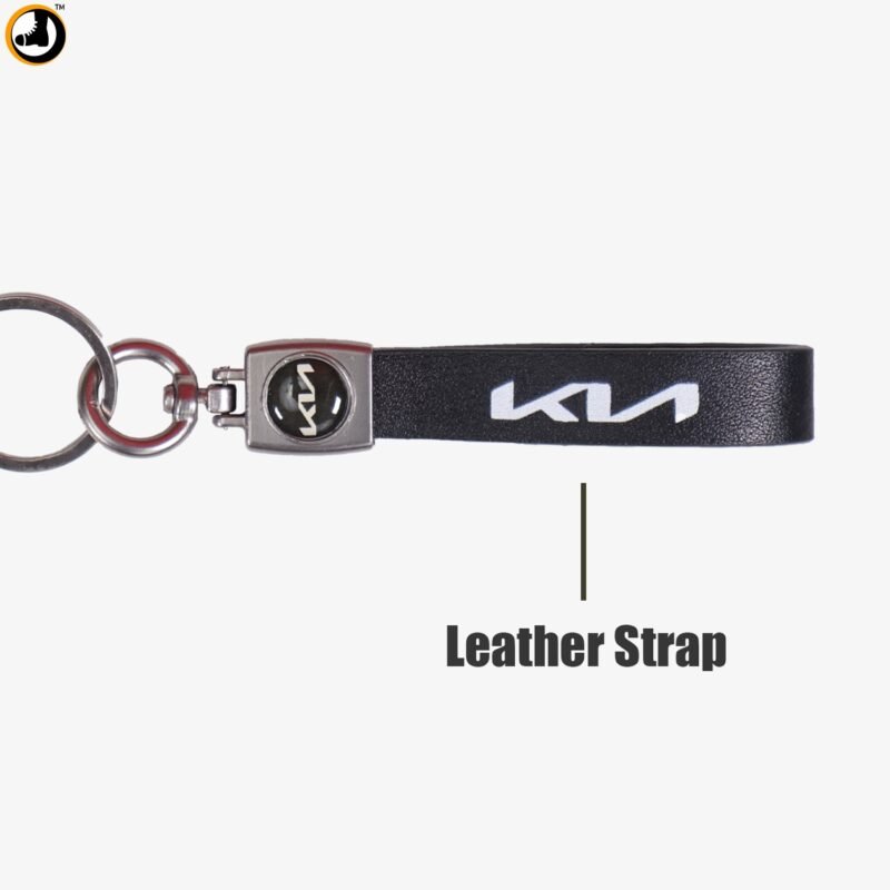 Leather Strap Keychain with Vehicle Brand Logo - Image 7