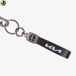 Leather Strap Keychain with Vehicle Brand Logo - Image 4