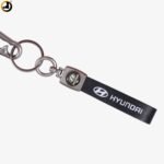 Leather Strap Keychain with Vehicle Brand Logo - Image 3