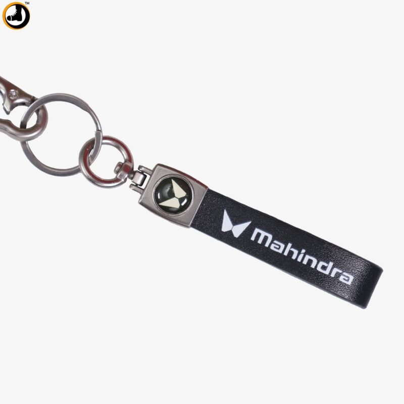 Leather Strap Keychain with Vehicle Brand Logo - Image 5
