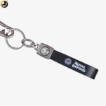 Leather Strap Keychain with Vehicle Brand Logo - Image 2