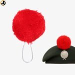 NCC Hackle – Red Wool Beret Plume for NCC Cadets