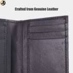 NSG Card Holder – Black Genuine Leather with Embroidered Logo - Image 3