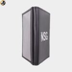 NSG Card Holder – Black Genuine Leather with Embroidered Logo - Image 4