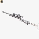 AWM Sniper Rifle Keychain – Metallic Gun Keyring - Image 2