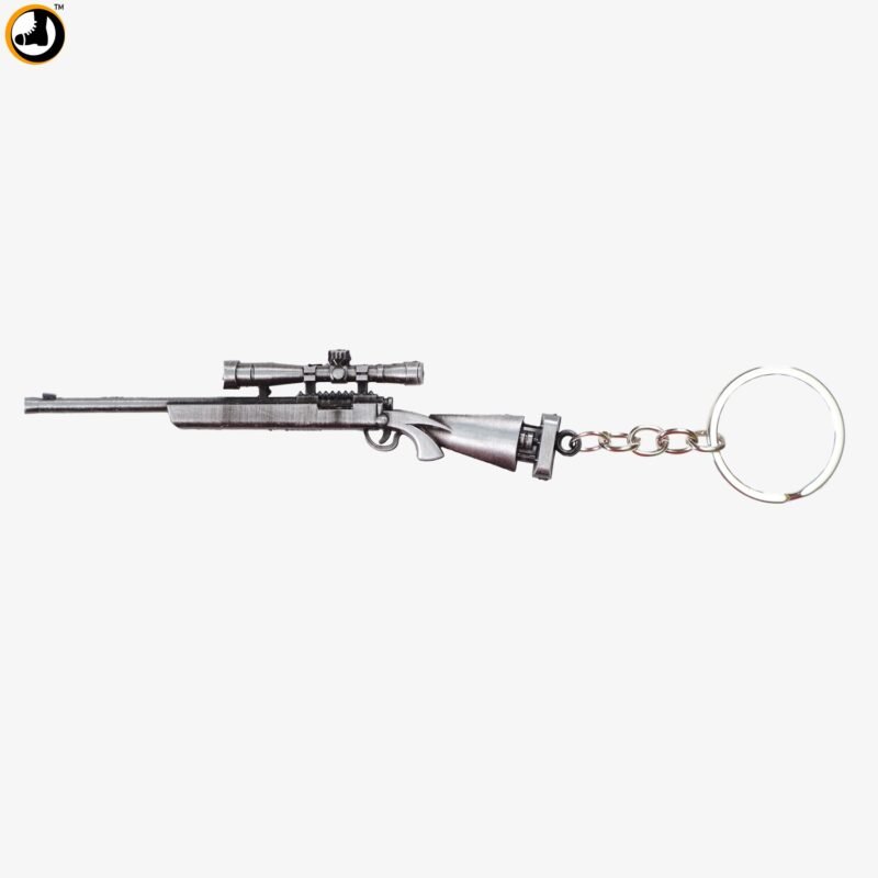 AWM Sniper Rifle Keychain – Metallic Gun Keyring - Image 6