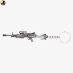 LMG Gun Keychain – Metallic Light Machine Gun Keyring - Image 6