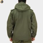 Tactical Army Green Fleece-Lined Softshell Jacket - Image 10