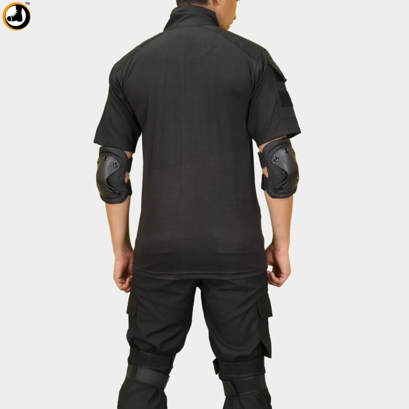 Tactical Knee and Elbow Guard Set – Black - Image 3