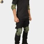Tactical Knee and Elbow Guard Set – Army Green - Image 3